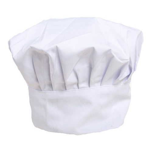 面点厂酒店厨房服务生舒适面料透气性好佩戴有型多折设计厨师帽厨房